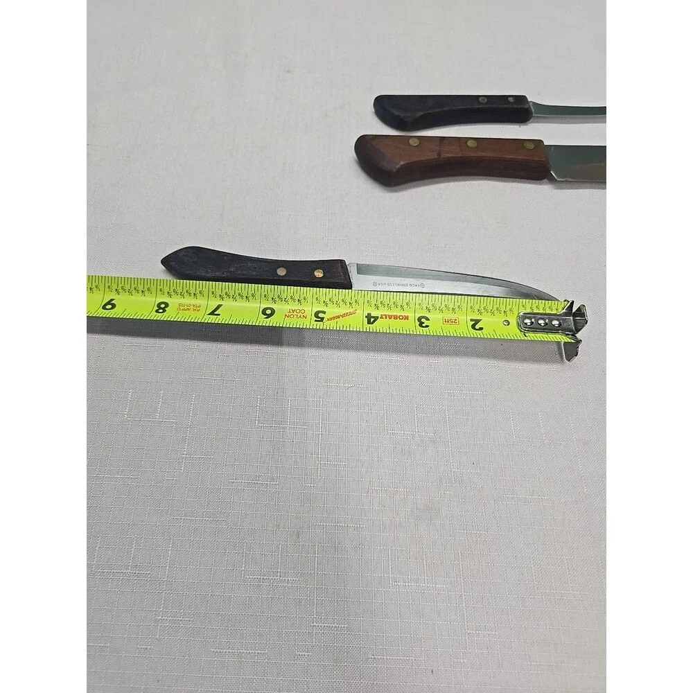 Vintage Ekco Eterna Kitchen Knives Butcher And Fruit And Veg- One Ekco Stainless